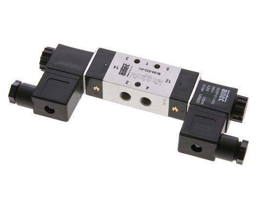 5/3 G1/8'' Middenuitlaat Magneetventiel 230V AC 3-10bar/42-140psi Airtec