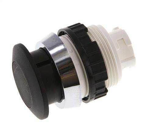 Actuator Opzetstuk 30 mm Knopbediening zwart