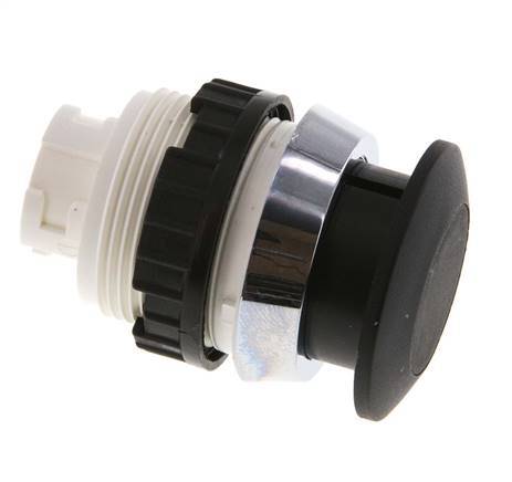 Actuator Opzetstuk 30 mm Knopbediening zwart