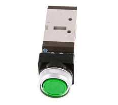 5/2 G1/4'' (G1/8'') Drukknop Ventiel Groen 0-8bar/0-112psi YPC