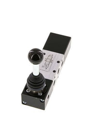 5/3 G1/8 '' Middenuitlaat Handbediend Hefboom Ventiel -0.95-10bar/-13.2-140psi