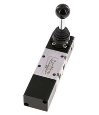 5/3 G1/8 '' Middenuitlaat Handbediend Hefboom Ventiel -0.95-10bar/-13.2-140psi