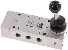 5/2 G1/8'' Handbediend Hefboom Ventiel Detent 0-12bar/0-168psi Airtec
