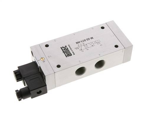 5/2 G1/2'' Magneetventiel 24V AC 2-10bar/28-140psi Airtec