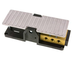 5/3 G1/4 '' Centrum Gesloten Voetbediend Ventiel Detent 2.5-10bar/35.0-140psi