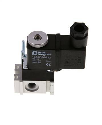 3/2 G1/8'' M5 (M5) NO Magneetventiel 24V AC 0-8bar/0-112psi YPC