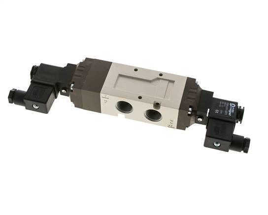 5/3 G1/2'' Midden Gesloten Magneetventiel 24V AC 2-10bar/28-140psi YPC