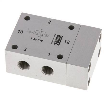 3/2 G1/8'' Luchtgestuurd Ventiel 2-10bar/28-140psi Airtec