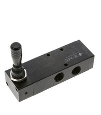 5/3 G1/2 '' Middenuitlaat Handbediend Hefboom Ventiel Detent 0-8bar/0-112psi E.MC