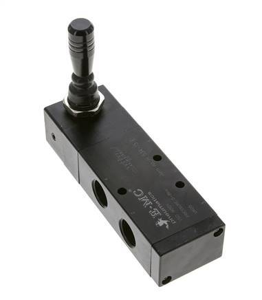 5/3 G1/2 '' Middenuitlaat Handbediend Hefboom Ventiel Detent 0-8bar/0-112psi E.MC