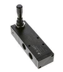 5/3 G1/2 '' Middenuitlaat Handbediend Hefboom Ventiel Detent 0-8bar/0-112psi E.MC