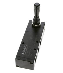5/3 G1/2 '' Middenuitlaat Handbediend Hefboom Ventiel Detent 0-8bar/0-112psi E.MC