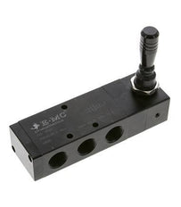 5/3 G1/2 '' Middenuitlaat Handbediend Hefboom Ventiel Detent 0-8bar/0-112psi E.MC