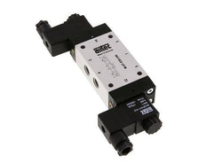 5/3 G1/4'' Midden Gesloten Magneetventiel 12V DC 3-8bar/42-112psi Airtec