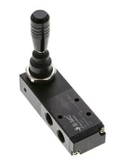 5/3 G1/4'' (G1/8'') Middendruk Handbediende Hefboom Ventiel Detent 0-8bar/0-112psi E.MC