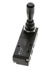 5/3 G1/4'' (G1/8'') Middendruk Handbediende Hefboom Ventiel Detent 0-8bar/0-112psi E.MC