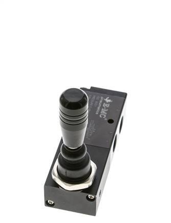 5/3 G1/4'' (G1/8'') Middendruk Handbediende Hefboom Ventiel Detent 0-8bar/0-112psi E.MC