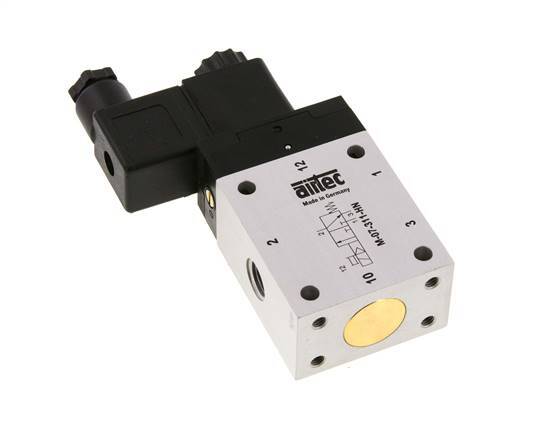3/2 G1/4'' NO Magneetventiel 24V DC 2.5-10bar/35.0-140psi Airtec