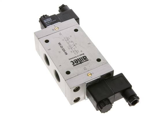 3/2 G1/2'' (G1/8'') Bi-Stabiel Magneetventiel Extern 24V AC 0-10bar/0-140psi Airtec