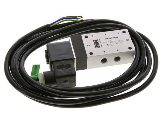 5/2 G1/8'' Magneetventiel 230V AC ATEX 2-10bar/28-140psi Airtec
