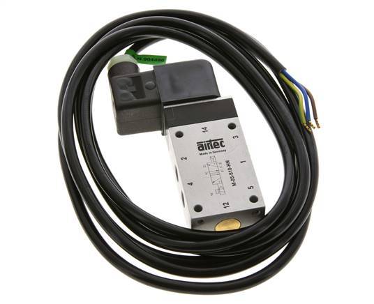 5/2 G1/8'' Magneetventiel 230V AC ATEX 2-10bar/28-140psi Airtec