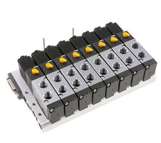 G1/4'' 8x Pneumatic Valve Terminal 24V DC 1.5-8bar/21.0-112psi Multi-pole E.MC