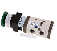 5/2 G1/4 '' (G1/8 '') Handbediend Ventiel Groen 0-8bar/0-112psi YPC