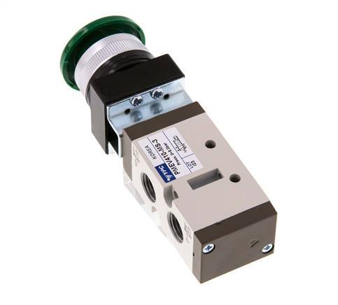5/2 G1/4 '' (G1/8 '') Handbediend Ventiel Groen 0-8bar/0-112psi YPC