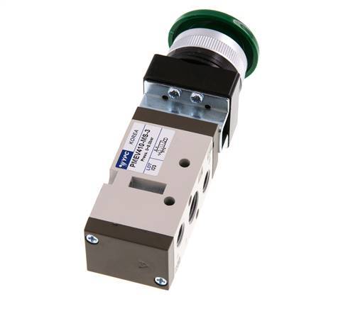 5/2 G1/4 '' (G1/8 '') Handbediend Ventiel Groen 0-8bar/0-112psi YPC