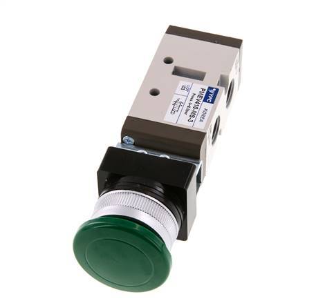 5/2 G1/4 '' (G1/8 '') Handbediend Ventiel Groen 0-8bar/0-112psi YPC