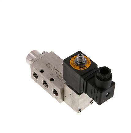 5/2 G1/4'' (G1/8'') Magneetventiel RVS 24V DC 3-12bar/42-168psi