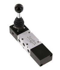 5/3 G1/8 '' Middendruk Handbediend Hefboom Ventiel -0.95-10bar/-13.2-140psi