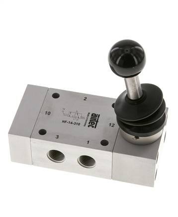 3/2 G1/4'' Handbediende Hefboom Ventiel 0-12bar/0-168psi Airtec