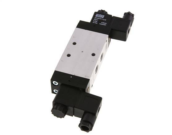 5/3 G1/4 '' Middenuitlaat Magneetventiel 12V DC 3-10bar/42-140psi Airtec
