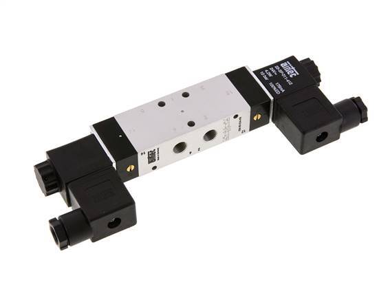 5/3 G1/8'' Pressure Center Solenoid Valve 115V AC 3-10bar/42-140psi Airtec