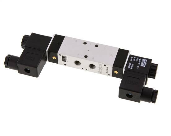 5/3 G1/8'' Pressure Center Solenoid Valve 115V AC 3-10bar/42-140psi Airtec