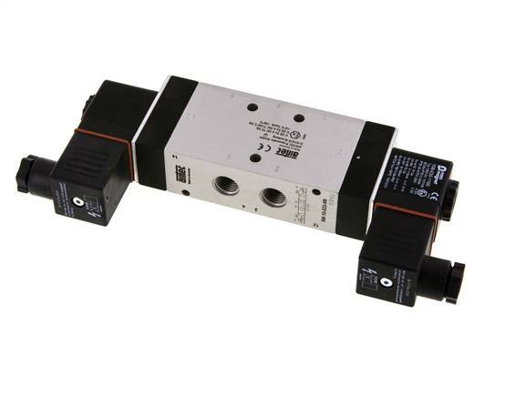5/3 G1/4'' Uitlaat centrale Magneetventiel 24V DC ATEX 3-10bar/42-140psi Airtec