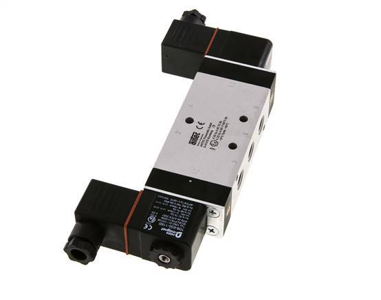 5/3 G1/4'' Uitlaat centrale Magneetventiel 24V DC ATEX 3-10bar/42-140psi Airtec