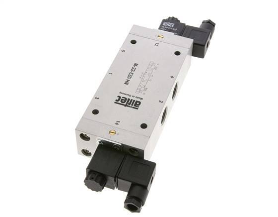 5/3 G1/2'' Center Closed Solenoid Valve 115V AC 3-10bar/42-140psi Airtec