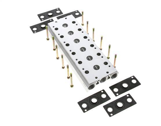 Manifold 6-Stations E.MC 5/2 5/3-weg