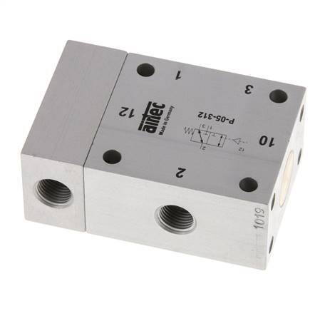 3/2 G1/8'' Luchtgestuurd Ventiel -0.95-10bar/-13.2-140psi Airtec