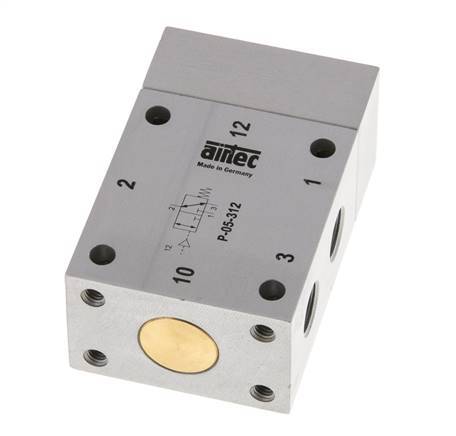 3/2 G1/8'' Luchtgestuurd Ventiel -0.95-10bar/-13.2-140psi Airtec