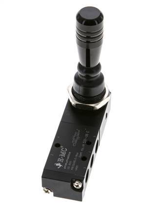 5/3 G1/8'' Midden Gesloten Handbediend Hefboom Ventiel Ventiel Detent 0-8bar/0-112psi E.MC