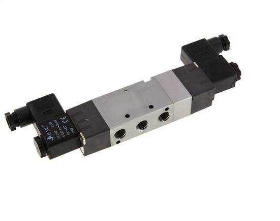5/3 G1/4'' Middendruk Magneetventiel 24V DC 1.5-8bar/21.0-112psi E.MC