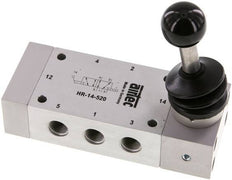 5/2 G1/4'' Handbediend Ventiel Detent 0-12bar/0-168psi Airtec