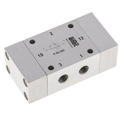 3/2 G1/8'' Bi-Stabiel Luchtgestuurd Ventiel ATEX 0-10bar/0-140psi Airtec