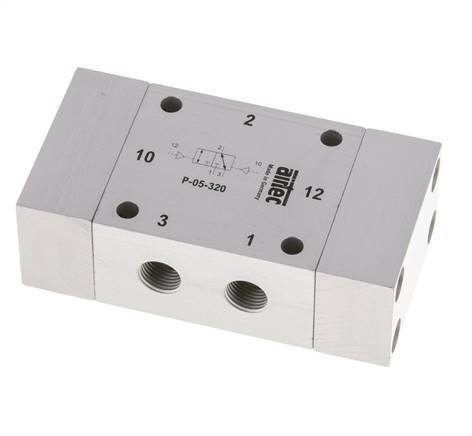 3/2 G1/8'' Bi-Stabiel Luchtgestuurd Ventiel ATEX 0-10bar/0-140psi Airtec
