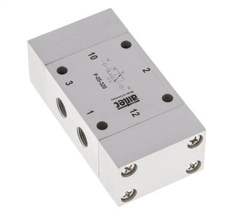 3/2 G1/8'' Bi-Stabiel Luchtgestuurd Ventiel ATEX 0-10bar/0-140psi Airtec