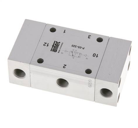 3/2 G1/8'' Bi-Stabiel Luchtgestuurd Ventiel ATEX 0-10bar/0-140psi Airtec