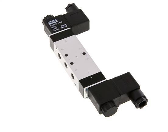 5/3 G1/8'' Middendruk Magneetventiel 24V AC 3-10bar/42-140psi Airtec